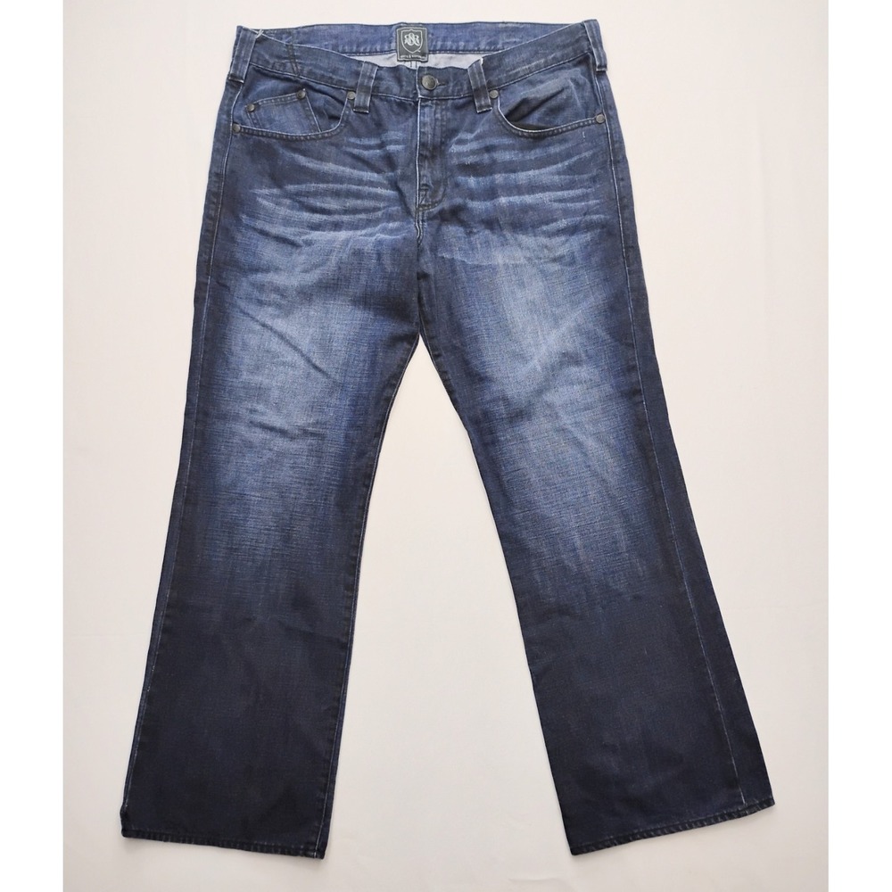 Rock And Republic Blast Denim Straight Jeans Mens 38x30 Baggy